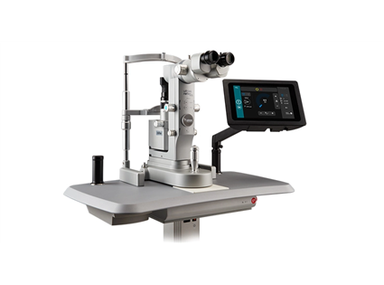 Fully integrated slit lamp / ND:YAG laser